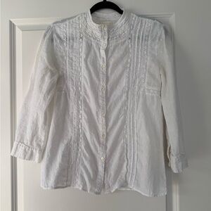 Old Navy White Eyelet Lace Top